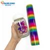 Electrochapado Arcoíris 12 pulgadas*12 pulgadas PVC Autoadhesivo Rejilla para Ventana de Vidrio Logo Publicitario Pegatina Instantánea Personalizada para Coche