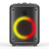 Altavoz Bluetooth Cañón Subwoofer con Micrófono K Song Alta Potencia Tarjeta USB Enchufe Cuadrado Exterior