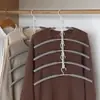 Cabides de Roupas Conectáveis de Múltiplas Camadas, Cabide de Roupas Antiderrapante Economizador de Espaço, Cabide Curvo Anti-Riscos para Ombros