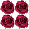 Simulación Flores de Rosa Pequeñas de Franela Cabezas de Flor Boda Ceremonia Boda Coche Escena Decoración de Hotel Pared de Flores Arco Flores de Seda Venta al por Mayor