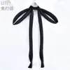 Corbata de lazo jk sin nudos raíz de pluma gigante estilo universitario femenino corbata estudiante uniforme académico foto de graduación flor de cuello uniforme escolar lazo