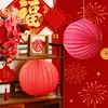 Linternas Decorativas para Fiesta de Cumpleaños y Compromiso, Adornos Colgantes de Cadena de Bolas de Sandía, Linternas al por Mayor, Linternas de Origami, Decoración de Habitación de Boda