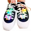 Fivela Decorativa para Cadarço Flor de Sapato de LED Fivela de Sapato Acessórios Criativos Estilosos Tendência para Sapatos Tênis Sapatos Brancos Fivela Decorativa Luminosa