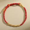 2025 Ano do Coelho Benmingnian Tai Sui Pulseira de Fio Vermelho Mulheres Corda de Cobra Benmingfo Amuleto da Cobra do Zodíaco Corda de Mão Presente para Homens