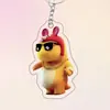 Combo Dragão de Leite Acrílico e Gato Gordo Chaveiro Acrílico Plano 2D Pingente de Mochila Presente Criativo Anime
