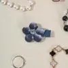 Presilhas de cabelo florais europeias e americanas para franja lateral de bebê, totalmente cobertas em tecido, acessórios de cabelo não danificantes para bebês e crianças pequenas, atacado