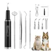Removedor de sarro para perros kit de limpieza dental ultrasónica eléctrica para mascotas limpieza dental de gatos