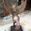 Escultura Personalizada de Pegaso en Cobre Imitación Adornos de Paisaje para Plazas Comerciales Exteriores Escultura Artística de Fibra de Vidrio Artesanías Decorativas