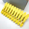 Clipes de alça redonda clássicos de fábrica, prendedores de roupa de plástico coloridos, 24 prendedores de roupa para família, clipe para meias