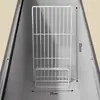 Refrigerador de una sola cara con rejilla de supermercado, compartimento de almacenamiento de congelación en capas, divisor de congelador comercial