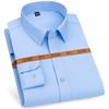 Camisa masculina verde escura de manga comprida branca outono novo estiramento negócios slim-fit vestuário de trabalho juventude camisa não engomar para homens