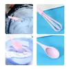 Juego de Seis Piezas para Teñir el Cabello de Color Rosa, Tazón para Teñir de Alta Calidad, Cepillo para Tratamiento Capilar, Cuchara para Polvo Decolorante de Salón, Pinza de Cocodrilo, Tazón para Mezclar Colores