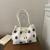 2026 Lunares Grandes Creativo Fresco Simple Bolso Casual Nuevo Elegante para Mujer Modelo Textura de Moda Bolso de Hombro de Mano Debajo del Brazo