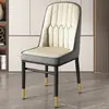 Silla de comedor, silla de comedor para el hogar, silla de té de lujo ligero de alta gama, silla de hierro forjado, taburete de tocador, silla de ocio, taburete con respaldo para mahjong