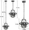 Lustre Estilo Industrial Retrô Loft Lustre Nórdico Personalizado Lustre Globo Luminárias Padrão Americano e Europeu da Amazon