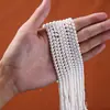 2-12mm Pérolas de Concha Brancas DIY Colar de Pérolas de Concha Swarovski Acessórios de Joias Artesanais Fabricante Produtos Semi-Acabados Atacado
