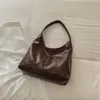 Bolsa de Hombro Popular de Gran Capacidad para el Trabajo, Estilo Nuevo Otoño 2026, Color Sólido, Textura Simple, Bolso de Hombro Casual para Mujer