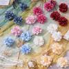 Ramo Falso de Chanel Simulado de 3 Cabezas Flor de Seda Flor Artificial de Plástico Decoración de Sala de Estar de Gama Alta Producto Floral Terminado para Boda