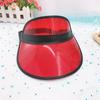 Sombrero de copa alto vacío de alta calidad para campo de golf, sombrero de material PVC transparente anti UV para adulto