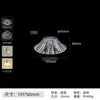 Pantalla con Cabezal de Lámpara Completo, Lámpara de Mesa DIY, Lámpara Colgante con Interruptor, Pantalla Reemplazable, Carcasa de Repuesto, Vidrio Transparente Gris Espesado