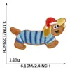 Dibujo Animado Autoadhesivo Mini Lindo Perrito DIY Accesorios de Ropa Decoración Funda de Teléfono Taza de Agua Parche Parche de Tela Bordado