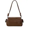 Bolso de Hombro de Cuero RPET Transfronterizo, Bolso de Axila de PU Reciclado, Bolso Cruzado de Cuero RPET Tendencia Nacional, Fábrica Personalizada