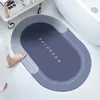 Alfombrilla de Baño de Barro Diatomeas Antideslizante Alfombrilla de Suelo para Baño Alfombrilla de Suelo para Baño Absorbente de Agua Secado Rápido Resistente a Manchas Alfombrilla de Pie de Terciopelo de Cristal para Baño