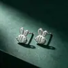 Pendientes de abeja pequeños y lindos de plata de ley S925, estilo coreano, a la moda, diseño fresco y lindo, accesorios para mujer