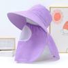 Gorra de protección solar a cuadros para mujer, gorro de ciclismo con protección para el cuello, transpirable, para trabajo agrícola, recolección de té, parasol, primavera y verano