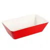Plato Rectangular de Melamina Bicolor para Guisados, Embutidos, Brochetas y Carne Fresca Comida Rápida