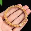 Pulseira de Cristal Dourado com Contas Moda Feminina para o Dia a Dia Alta Sensação de Temperamento Pulseira Atacado Cobre Dinheiro Joia da Sorte