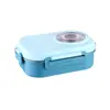 Lonchera de Acero Inoxidable 304 para Trabajadores de Oficina, Lonchera Bento Rellenable con Agua y Calentable, Lonchera con Forma de Cámara, Lonchera para Estudiantes con Compartimentos