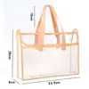 Bolsa de mano transparente impermeable específica para exámenes, bolsa de almacenamiento de documentos de tarea para estudiantes de gran capacidad reforzada, bolsa de papelería, universal