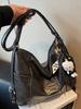 2025 Nueva Mochila de Gran Capacidad para Viajes Cotidianos Mochila de Hombro Único Estilo Retro Casual Tendencia Urbana Bolso Tote para Mujer