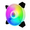 Ventilador para Gabinete de Computadora Symphony 12cm Escritorio Color Cambiante Luminoso Silencioso RGB Velocidad Ajustable Ventilador de Refrigeración para Gabinete