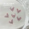 Kit de Material para Decoração de Unhas Acabadas 5A Zircônia Prata Rosa Coração Laço Pedras Strass Empilhadas Acessórios de Unha Vestíveis