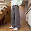 Novedad Otoño 2026 Pantalones Deportivos para Hombre Moda Sencillos Color Sólido Casual Deportivos Talla Grande Corte Holgado Personalidad Pantalones Largos para Hombre
