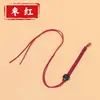 Corda de nó plano, nó plano com fivela ajustável, cordão para chaveiro, atacado de corda de nó plano de nó chinês feito à mão
