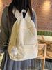 Mochila Ligera Simple de Color Sólido Casual Combinable para Estudiante Universitario Bolsa de Clase Mochila Escolar Estilo para Salidas de Mujeres Mochila para Estudiante de Secundaria