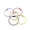 Cuerda de alambre de acero de color al por mayor Anillo de alambre de acero inoxidable Etiqueta de regalo creativa DIY Colgante para muñeca Joyería