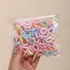 Argola de Toalha Sem Fio para Meninas Faixa de Borracha Elástica Alta Rosqueada Antiderrapante para Crianças Faixa de Cabelo para Meninas