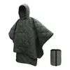 Saco de Dormir Cálido de Camuflaje para Exteriores, Saco de Dormir de Camuflaje Estilo Capa, Saco de Dormir de Emergencia Portátil para Montañismo, Camping, Viajes
