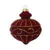 Navidad Año Nuevo Bola de Navidad Decoración de Árbol de Navidad Arreglo de Escena Navideña Decoración Festiva Serie de Pintura de Color Terciopelada Colgante