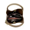 Bolsa de Piel Genuina para Mujer de Comercio Exterior Transfronterizo 2025 Nueva Moda para Dama Patrón Lichi Bolso Cubo Piel Suave Estilo Extranjero Bolso Cruzado Lote