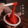 Almohadilla de tinta bermellón bidimensional en bolsa a granel, caja de cerámica, para caligrafía y pintura, almohadilla de tinta con sello, almohadilla de tinta para caligrafía, almohadilla de tinta especial para trabajos de caligrafía