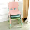 Ventas Directas de Fábrica de Sillas Altas Engrosadas para Bebés, Sillas con Respaldo para Jardín de Infancia, Venta al por Mayor de Escritorios y Sillas de Plástico Ultra Gruesos para Niños