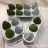 4*6 esencia A Un producto borla de maquillaje sin látex forma de gota de agua calabaza corte oblicuo borla de maquillaje borla para lavar la cara algodón de maquillaje huevo de belleza doble uso húmedo y seco