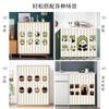 Cortina Cubierta para Gabinete de Gato de Dibujos Animados con Velcro Mágico, Cortina Cubre Gabinete, Cortina para Gabinete de Cocina Estilo Japonés