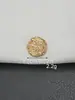 Botones Metálicos Plisados Arrugados para Abrigos, Cárdigans, Jeans, Botones Decorativos Cosidos a Mano, Accesorios para Manualidades, Aleación de Zinc, Electrochapado