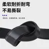 Cinto Masculino de Couro Genuíno, Couro Bovino de Segunda Camada, Fivela Automática, Cinto de Moda de Negócios de Alta Qualidade, Estilo Masculino, Venda por Atacado do Fabricante